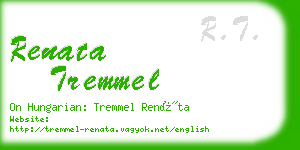renata tremmel business card